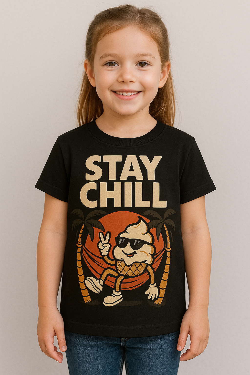 unisex kids stay chill T-shirt